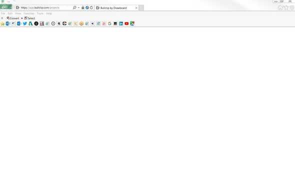 screenshot of white screen in internet explorer